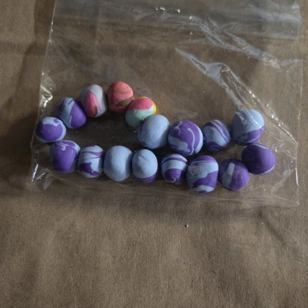 Colorful Clay Beads Set